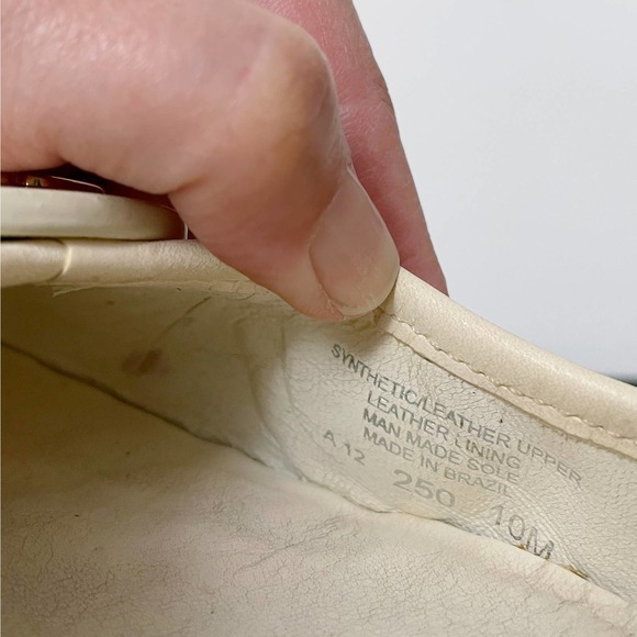 Tory Burch Reva Raffia Ballet Flats 10 Straw Cream Leather - Picture 10 of 10